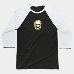 Small 80's Skull Baseball T-Shirt